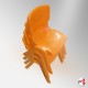 Orange Kids Chair, Suitable for Ages 2 to 6 Years (Small Stacking Chair)