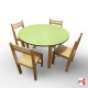 Kids Green Round Table & Chairs Suite (Children's Pre School & Nursery Furniture)