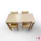 Beechwood Activity Table & Chairs Suite (Kids' Play School Furniture)