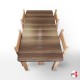 Dark Oak Activity Table & Chairs Suite (Kids' Play School Furniture)