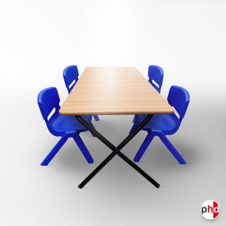 Kids Folding Table & Red Chairs Suite (Children's Pre School & Nursery Furniture)