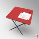 Red Folding Exam Table (Coloured Desk for Classrooms)