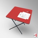 Red Folding Exam Table (Coloured Desk for Classrooms)