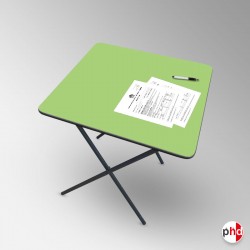 Green Folding Exam Table (Coloured Desk for Classrooms)