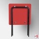 Red Folding Exam Table (Coloured Desk for Classrooms)