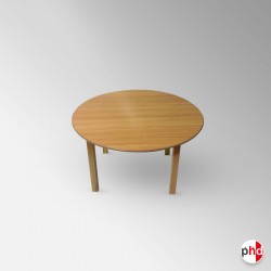 Kids Round Beechwood Table (Children's Preschool Desk)