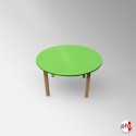 Kids Round Lime Green Table (Children's Preschool Desk)