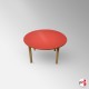 Kids Round Red Table (Children's Preschool Desk)