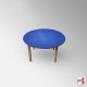 Kids Round Blue Table (Children's Preschool Desk)