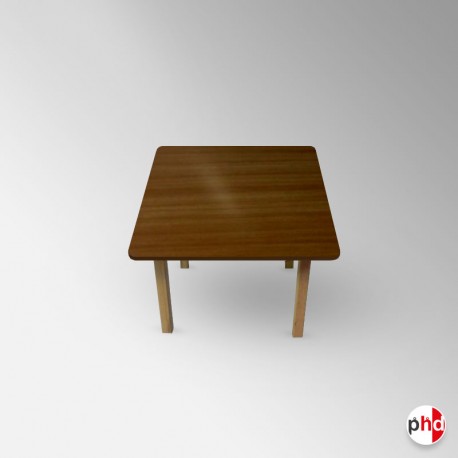 Kids Square Walnut Table (Children's Kindergarten Desk)