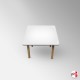 Kids Square White Table (Children's Kindergarten Desk)