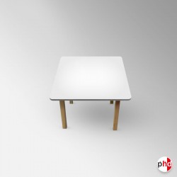 Kids Square White Table (Children's Kindergarten Desk)
