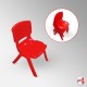 Kids Folding Table & Red Chairs Suite (Children's Pre School & Nursery Furniture)