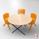 Kids Folding Table & Red Chairs Suite (Children's Pre School & Nursery Furniture)