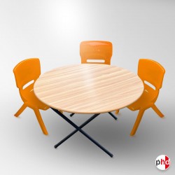 Kids Folding Table & Red Chairs Suite (Children's Pre School & Nursery Furniture)