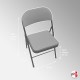 Folding Exam Table & Blue Fabric Chair Suite (Education & Studies Furniture)