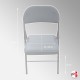 Round Folding Table & Chairs Suite (Beechwood Tabletop with 4 Leather Seats!)