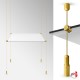 Gold Cable Display Glass Shelf (Ceiling-to-Floor Gold Wire Fittings & Clear Glass Shelving, Complete)