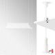 White Cable Display & White Shelf (All White Wire Fittings & White Glass Shelving, Complete)