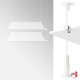 White Cable Display & White Shelf (All White Wire Fittings & White Glass Shelving, Complete)