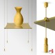 Gold Cable Display & Gold Shelf (All Gold Wire Fittings & Gold Glass Shelving, Complete)