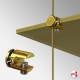 Gold Cable Display & Gold Shelf (All Gold Wire Fittings & Gold Glass Shelving, Complete)