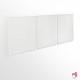 Triple A4 Pocket Ceiling-to-Floor Set - Complete Cable, Fittings, 3-in-one Acrylic Panel (3A4, Portrait)