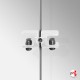 Cable Display Glass Shelf Support Double (All Colours)