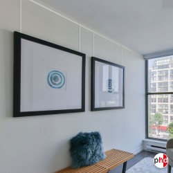 J Rail Chain Hanging System (Heavy-duty Picture Rail & Chains, Ready-to-use Frame-Hanging Set)