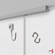 P Rail Chain Hanging System (Ceiling Picture Rail & Chains, Complete Gallery System)