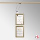 Diploma Wall Display Set (Certificate Frame with Picture Rail & Lighting)