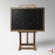 Magnetic Photo Board & Easel (Upright Easel, Button Magnets & Wooden Display Frame)