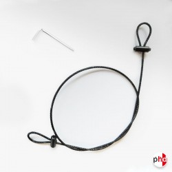 Security Black Cable Loop Kit (Anti-Theft Black Wire For Retail)