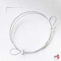 Security White Cable Loop Kit (Anti-Theft White Wire For Retail)