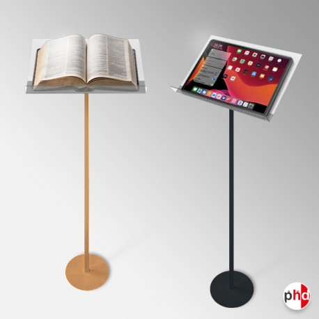 Adjustable Metal Lectern With Acrylic Top