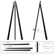 [EASEL HIRE] Greco Transparent Easel, 160cm Clear Acrylic Art Display Stand