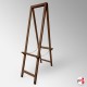 [EASEL HIRE] Double-Sided Tall Easel, Wooden H-frame Back-to-Back Display For 2 Pictures