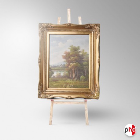 Traditional Wooden Easel 210cm, Eco-friendly A-frame Display Stand (Made From Recycled Wood)