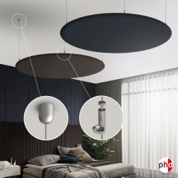 Acoustic Ceiling Panel Hanging Kit (Suspension Cables for Sound Absorbing Tiles & Panels)