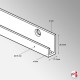 Flat Picture Display Rail Kit, Top & Bottom Track (Mount Boards Flush Against The Wall!)