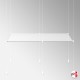 White Cable Display Glass Shelf (Ceiling-to-Floor White Wire Fittings & Clear Glass Shelving, Complete)