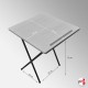 Folding Exam Table & Blue Fabric Chair Suite (Education & Studies Furniture)
