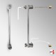 Acrylic Signage Standoff Rod Display Kit (Wall-to-Wall Rod Fittings Only)