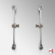 Flush-to-Wall Acrylic Signage Rod Display Kit (Rods & Fittings Only)