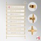 Acrylic Signage Standoff Rod Display Kit (Wall-to-Wall Rod Fittings Only)