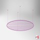 Ceiling Circle Grid Hanging Kit (Suspension Cables & Round Mesh Panel)