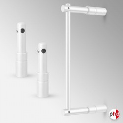 Wall-to-Wall Rod Display Fitting (6mm Round Rods)