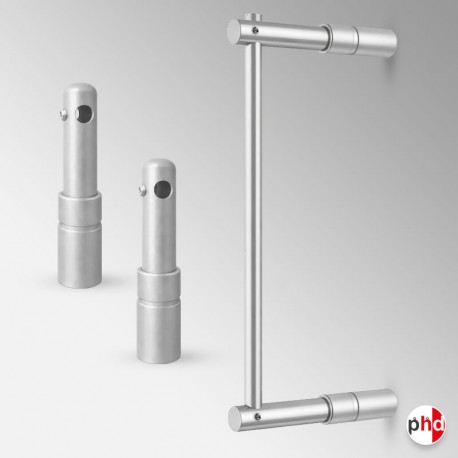 Wall-to-Wall Rod Display Fitting (6mm Round Rods)