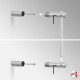 Wall-to-Wall Rod Display Fitting (6mm Round Rods)