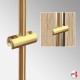 Rod Double Panel Support Clamp, Satin Chrome (10MM Vertical Dual-grip)